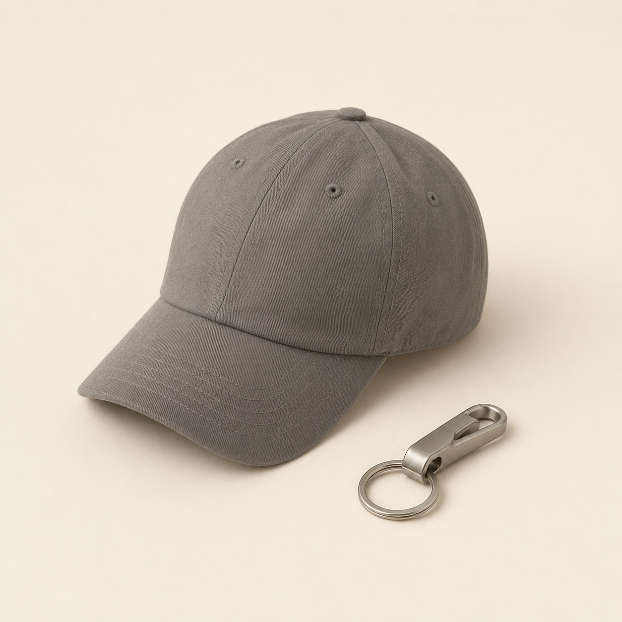 Generic minimal six-panel cap category illustration
