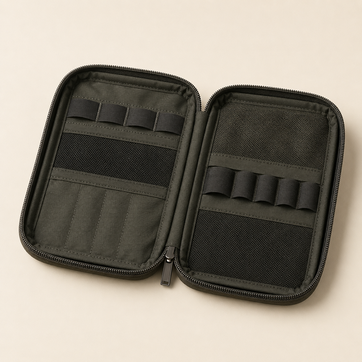 Generic compact travel organizer category illustration