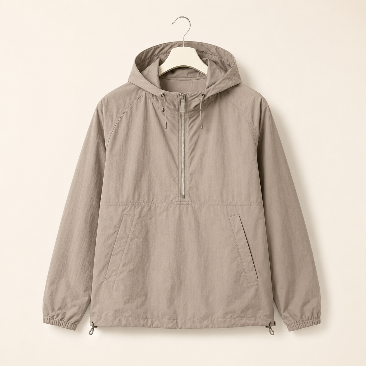 Generic lightweight hooded layer category illustration